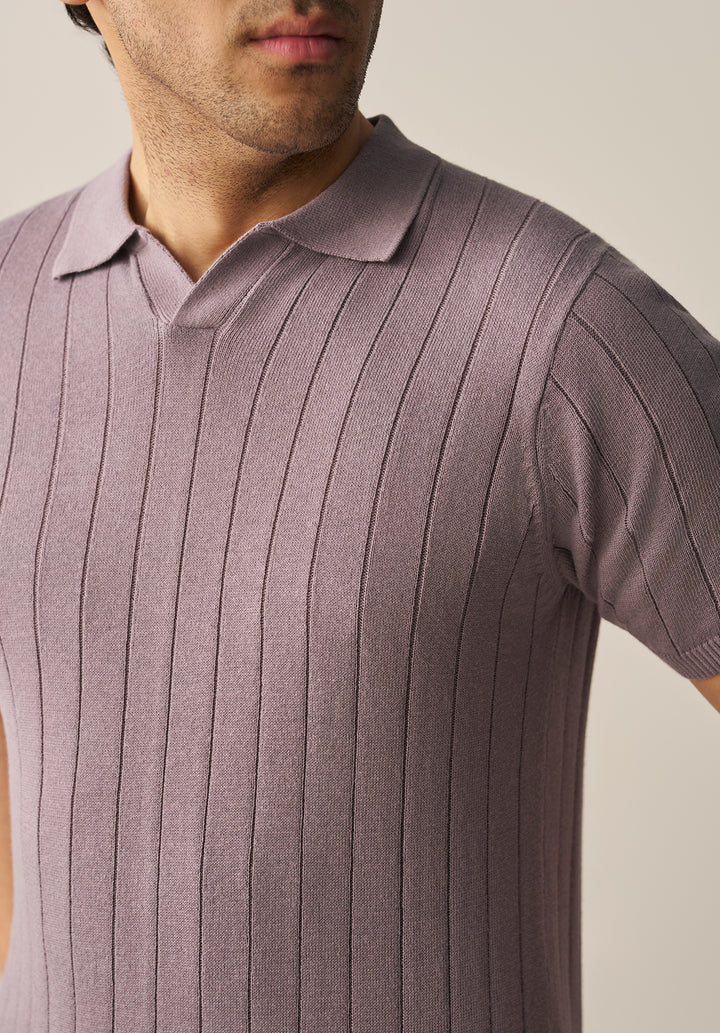 Rib knit Polo Shirt (YTS-G)
