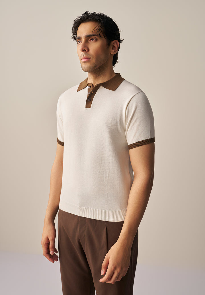 FINE KNIT POLO SHIRT (YTS-W/BR)