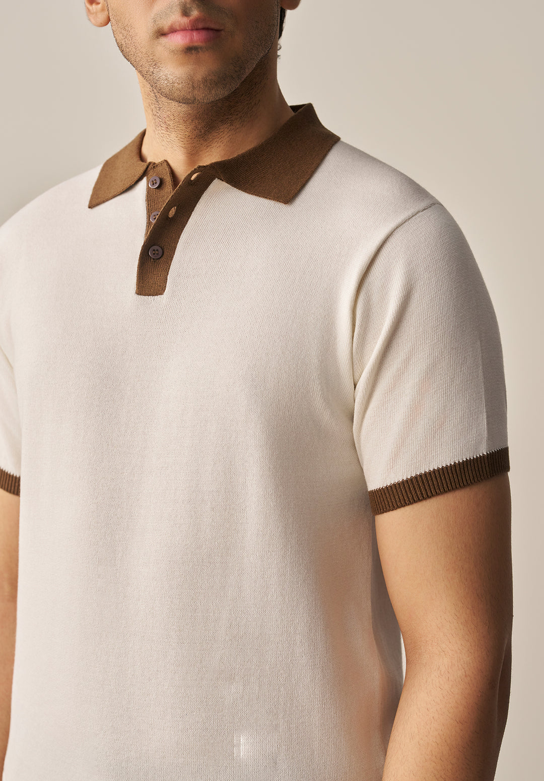 FINE KNIT POLO SHIRT (YTS-W/BR)