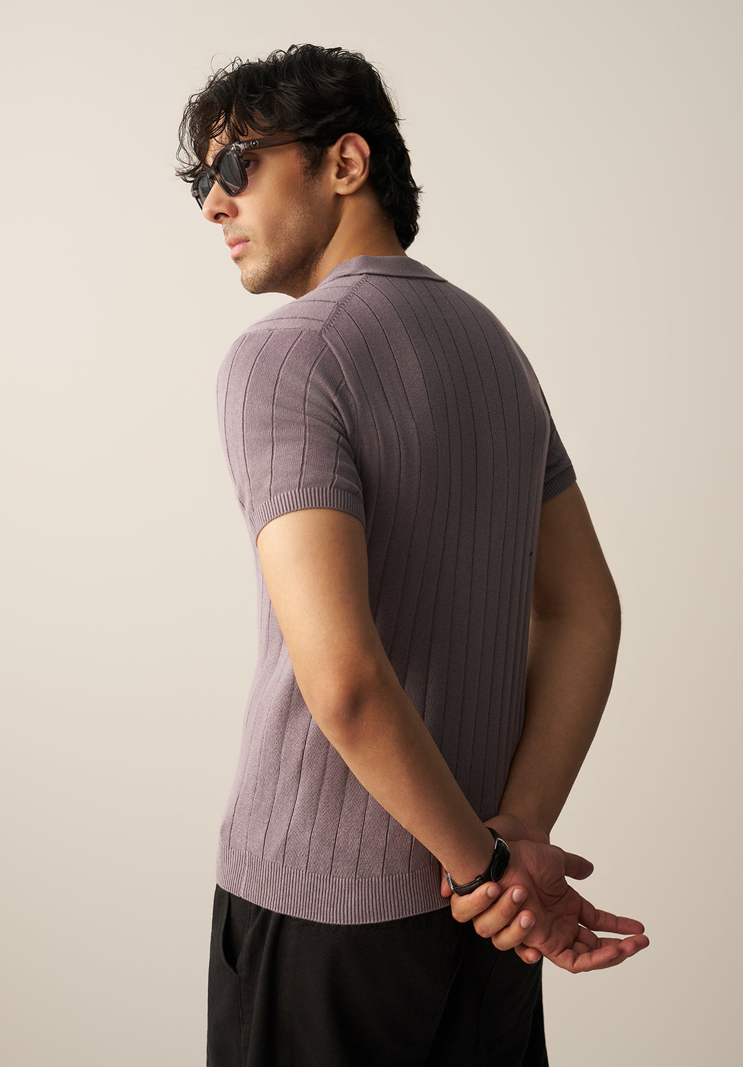 Rib knit Polo Shirt (YTS-G)