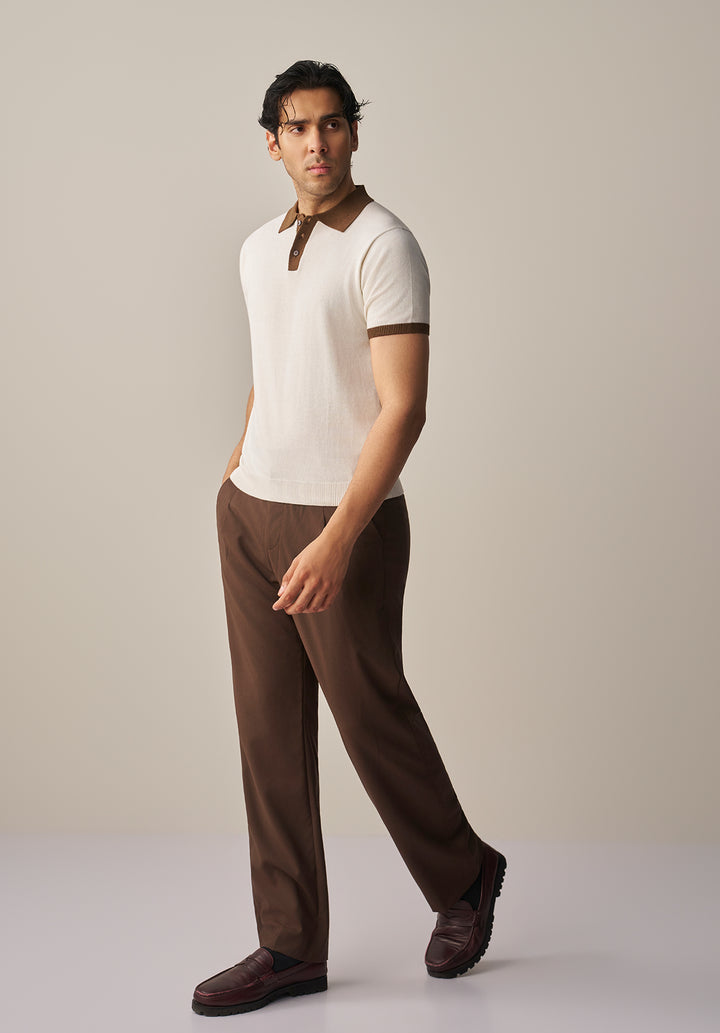 FINE KNIT POLO SHIRT (YTS-W/BR)