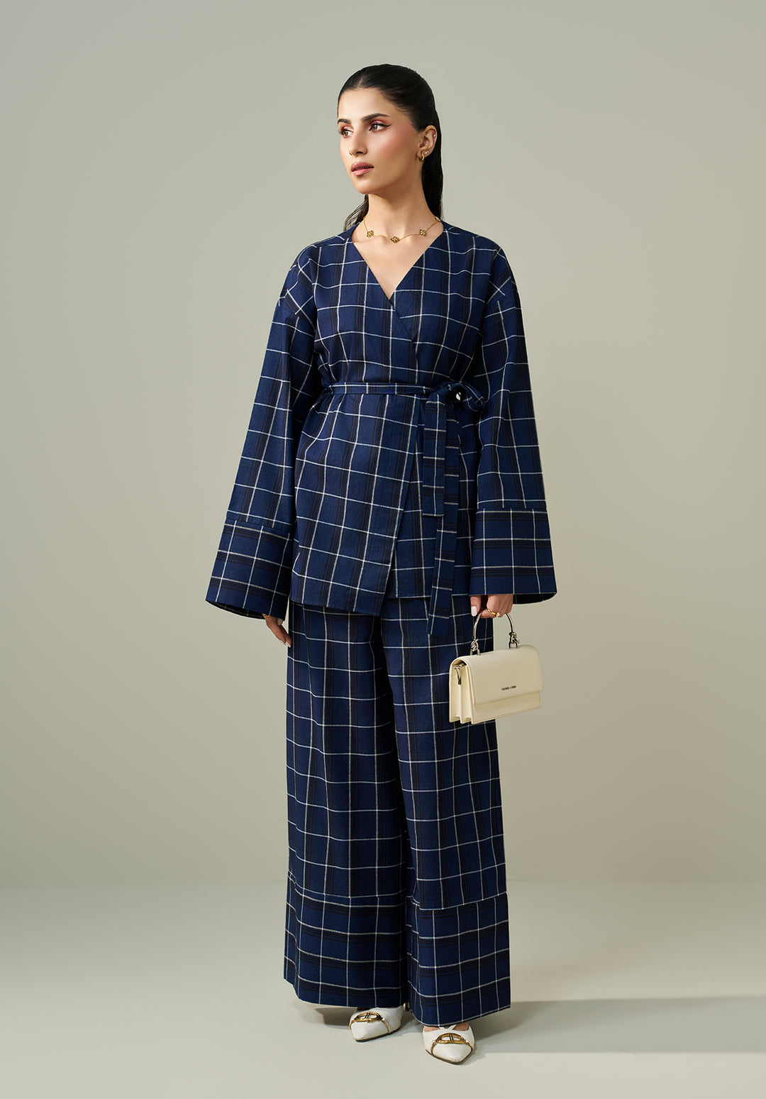 Navy Blue Printed Co ord set