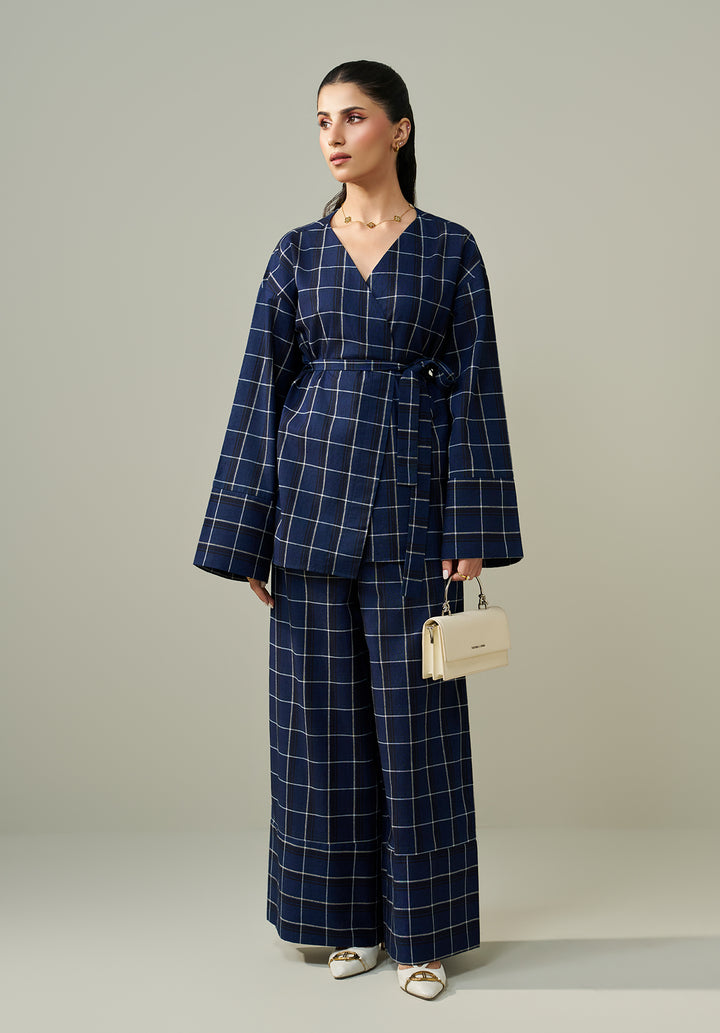 Navy Blue Printed Co ord set