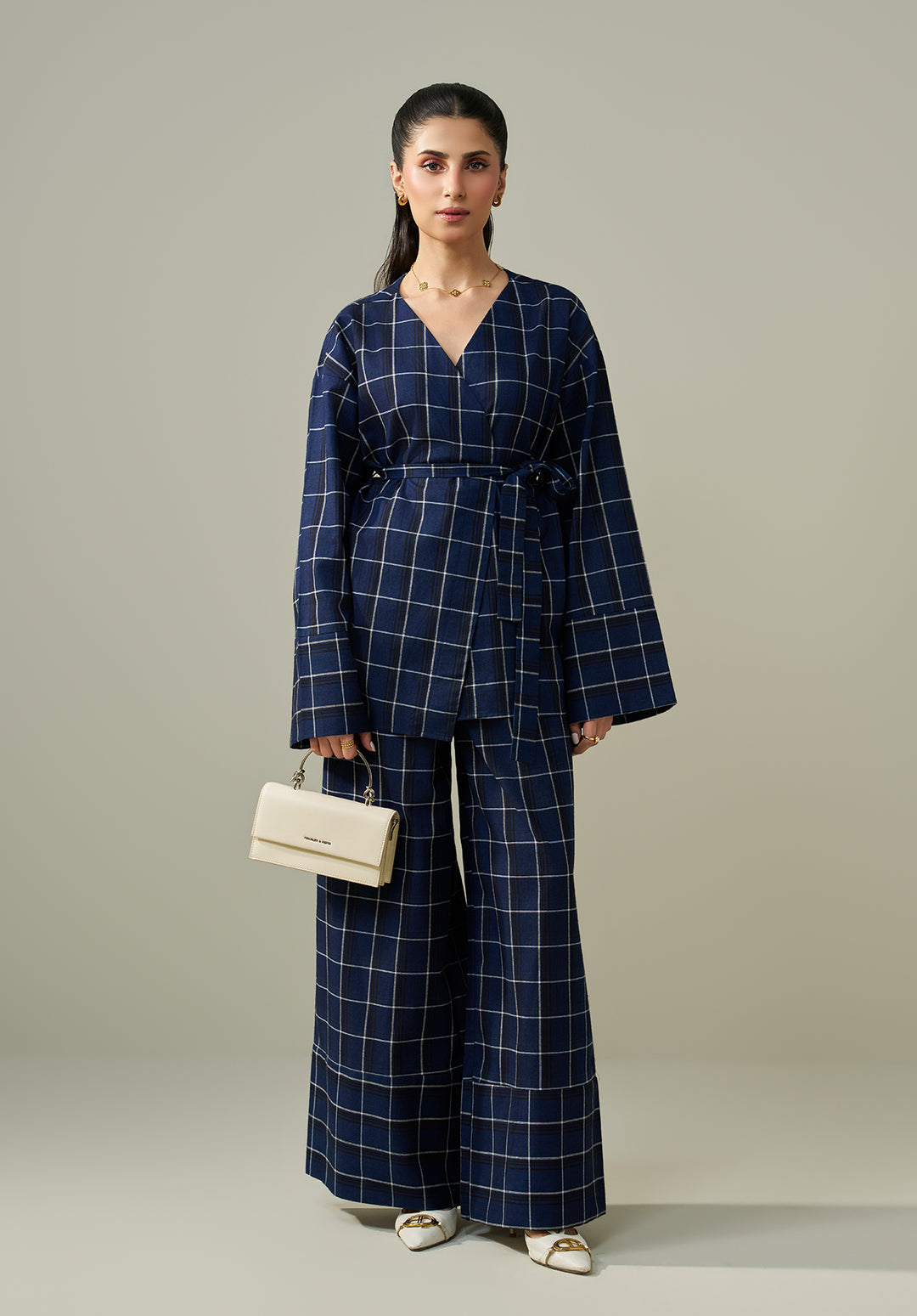 Navy Blue Printed Co ord set