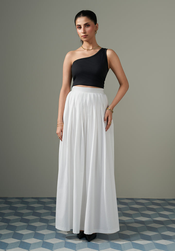 Pleated Skirt - White