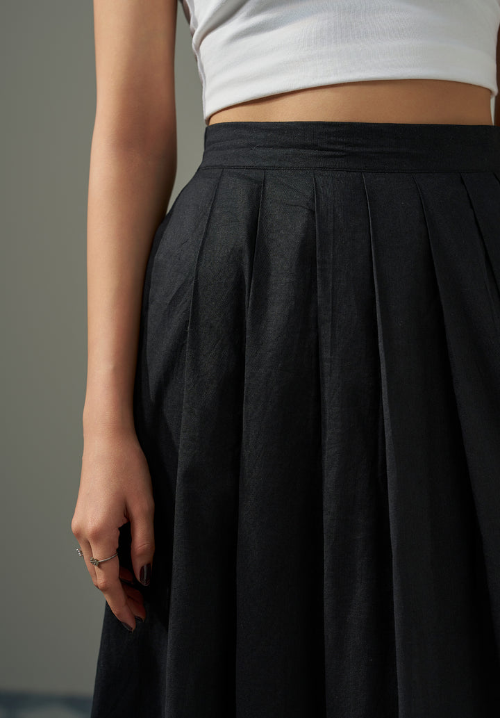 Pleated Skirt - Black