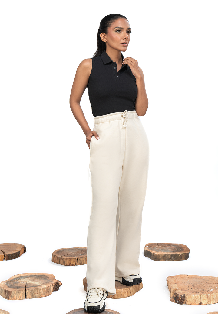 Black Button Collar Sleeveless Crop Top