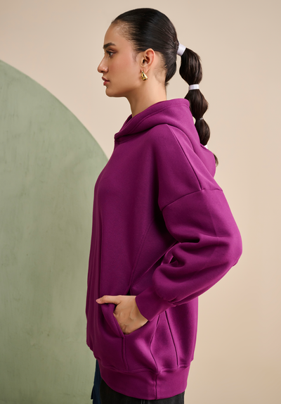 Purple Oversized Hoodie