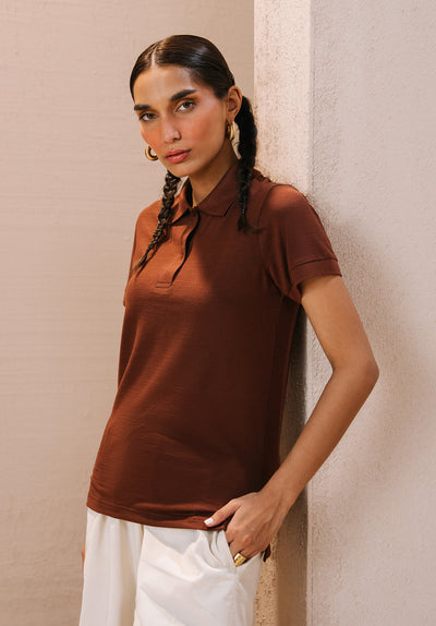 Brown Polo Shirt