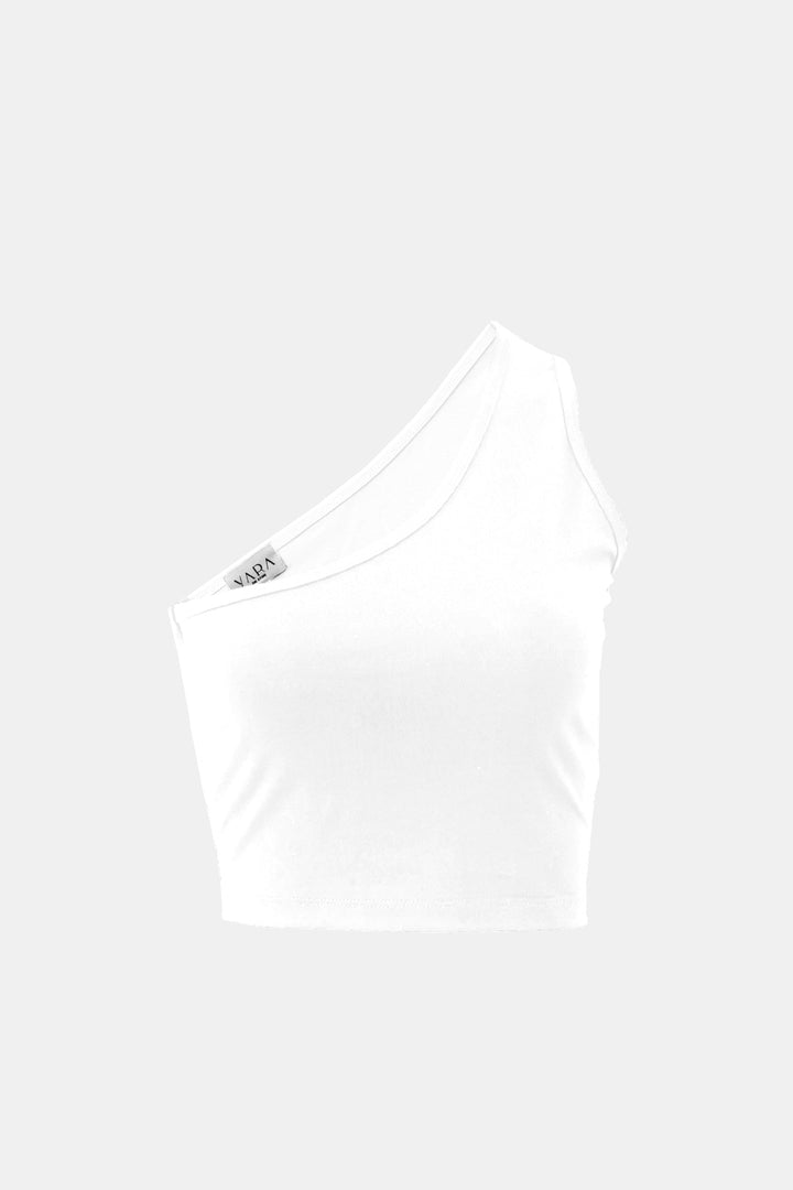 White one shoulder Top