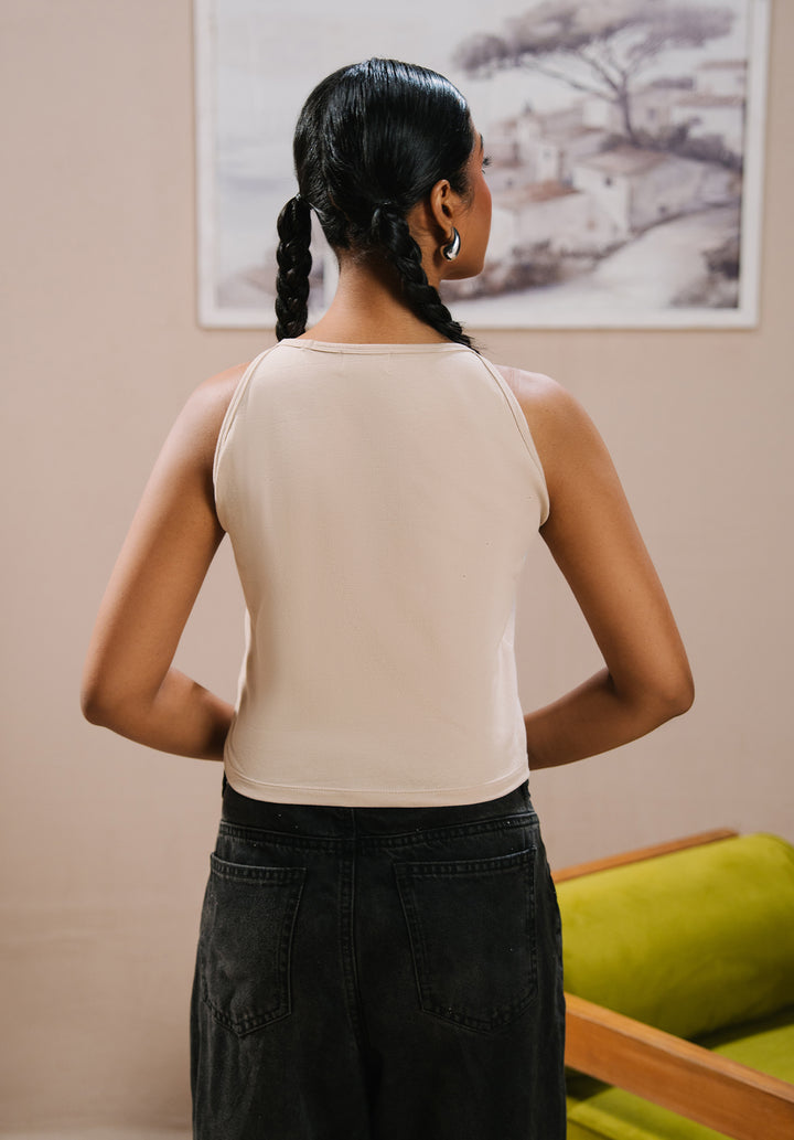 Beige Tank Top