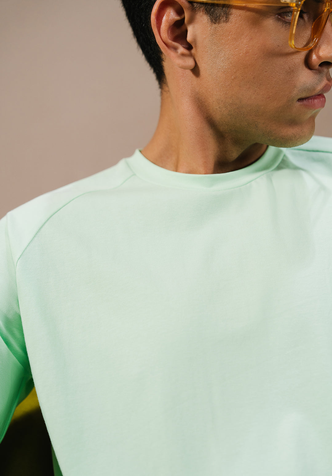 Lime Green Drop Shoulder Tshirt MEN