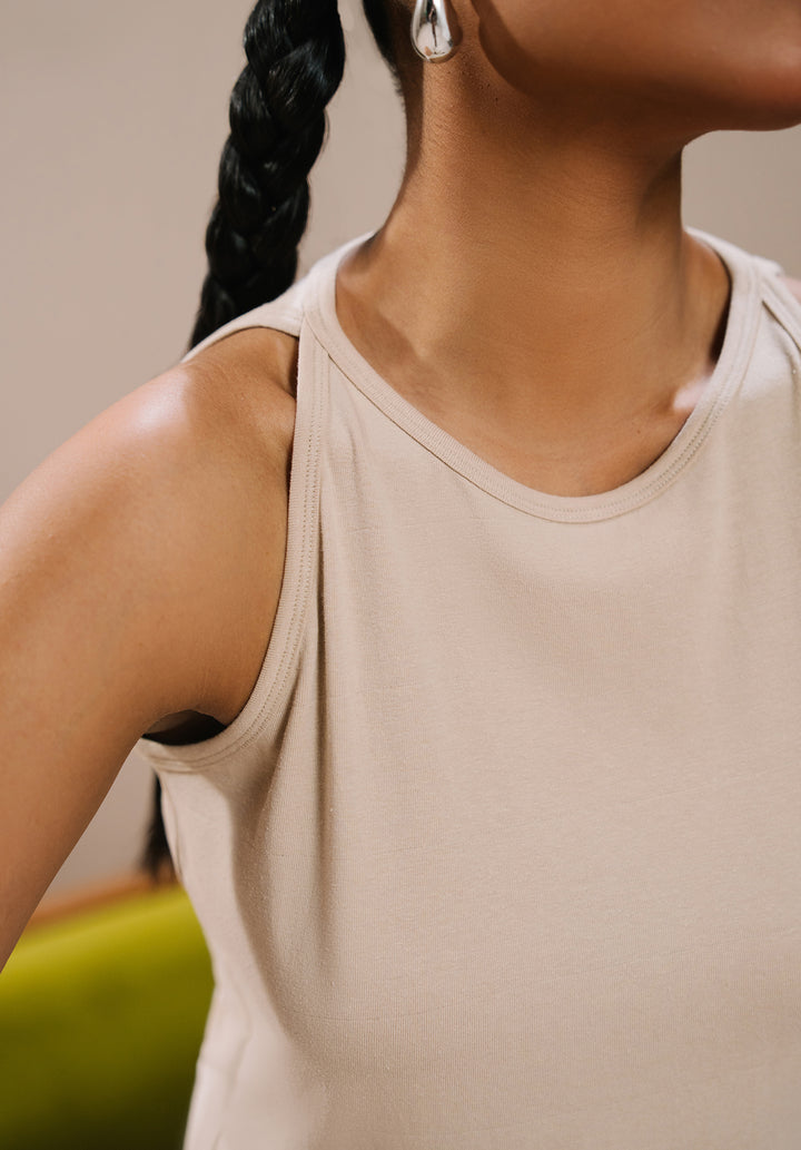 Beige Tank Top