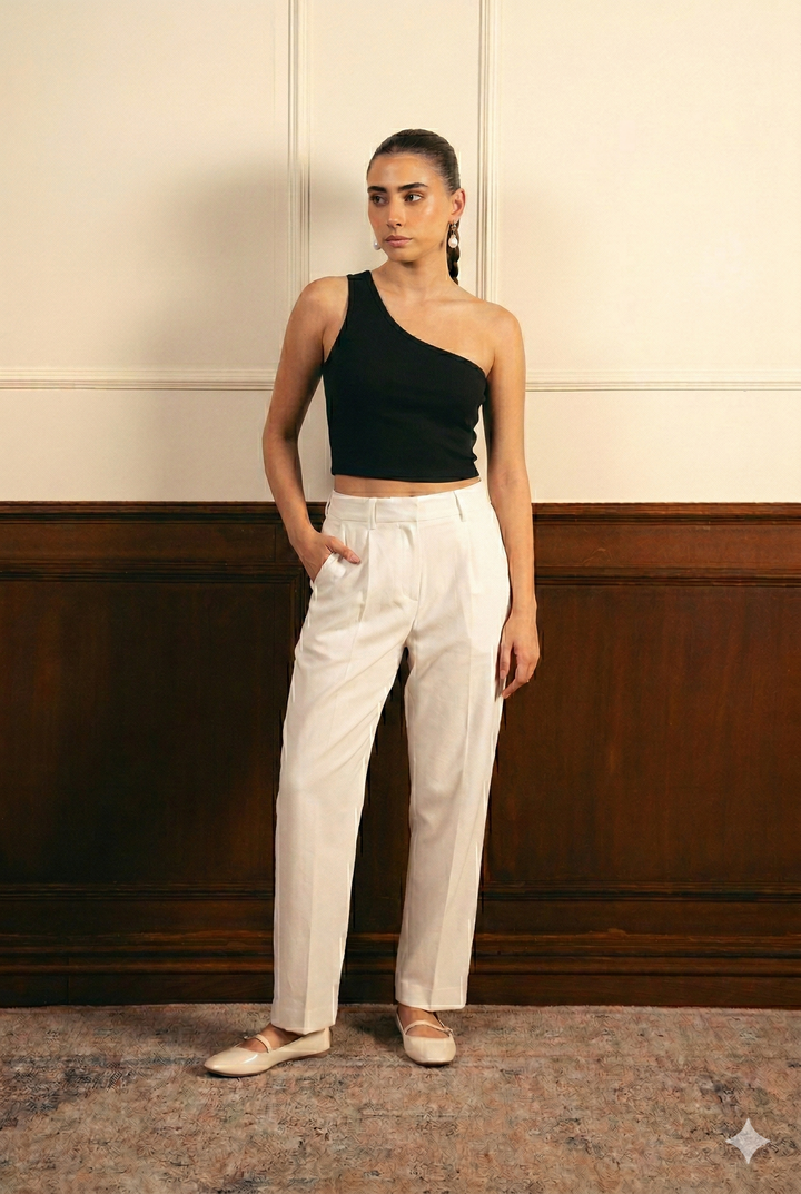 Black one shoulder Top