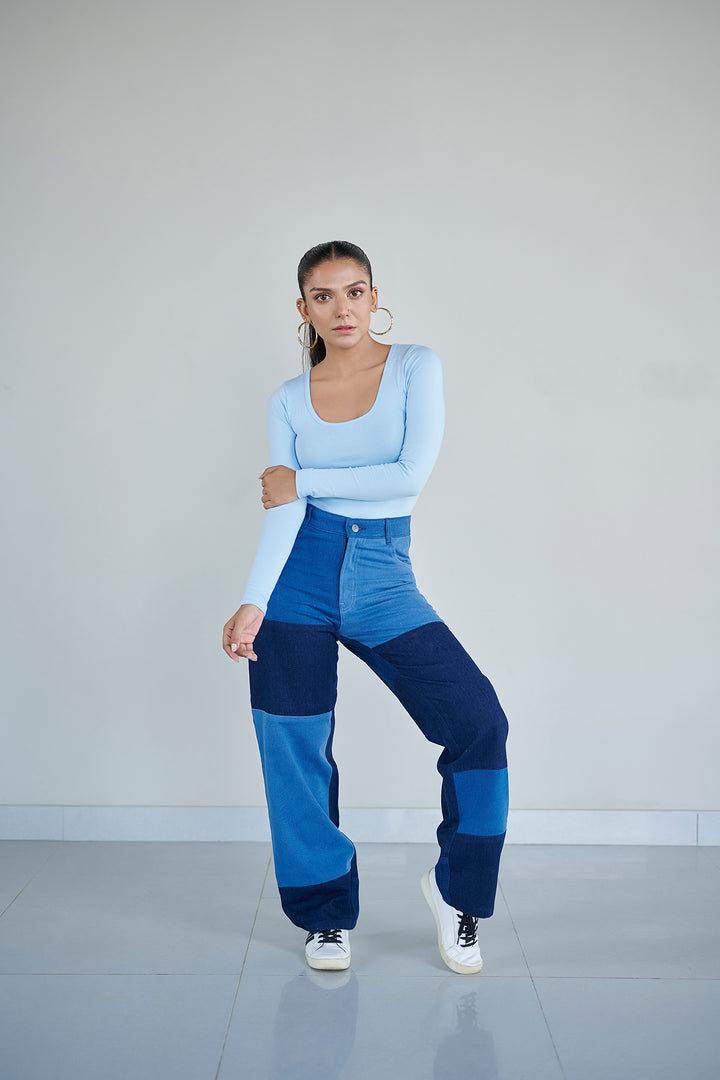BOX PATCH JEANS