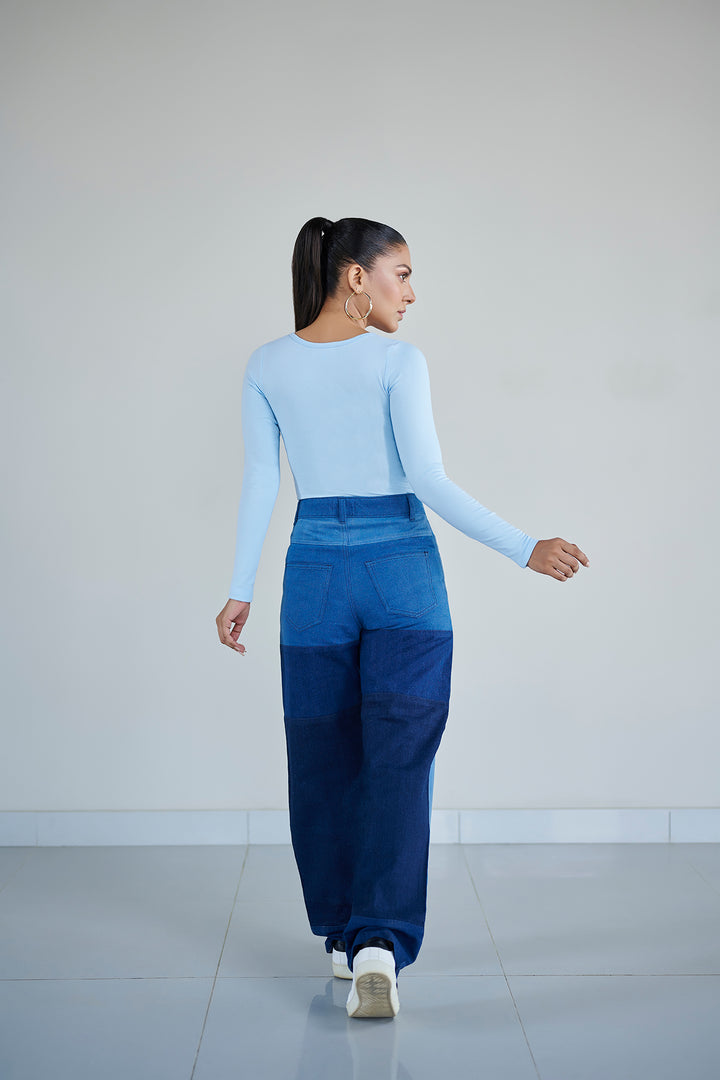 BOX PATCH JEANS