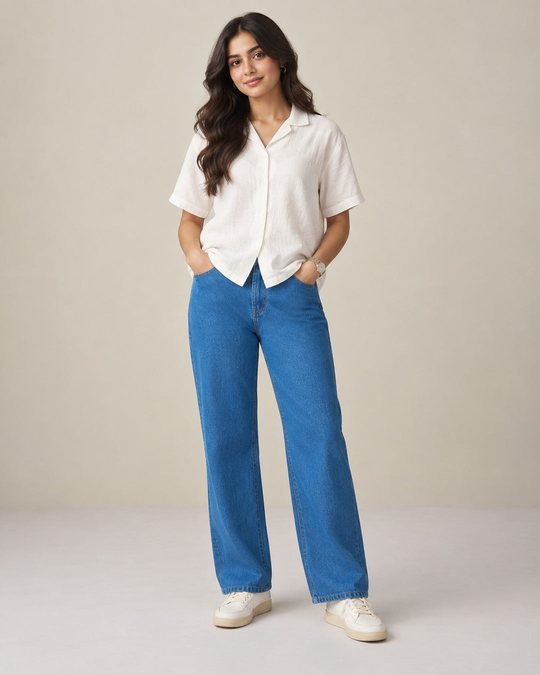 LOOSE FIT JEANS (YTS-BL)