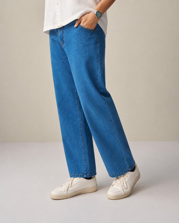 LOOSE FIT JEANS (YTS-BL)