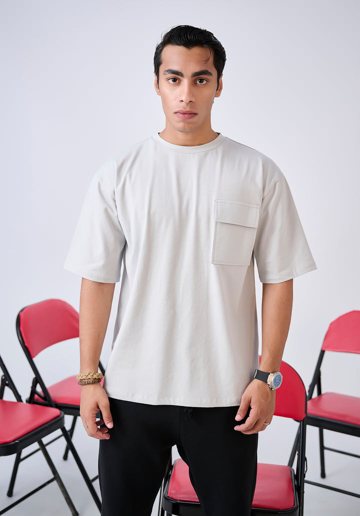 Grey Pocket T Shirt