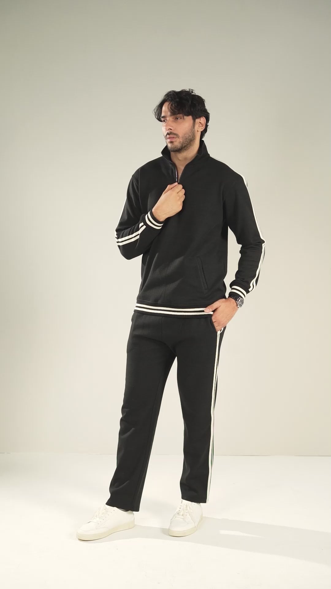 Black and White 2pc Set Men