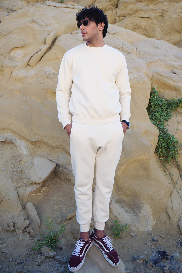 CREAM  SWEATSUIT