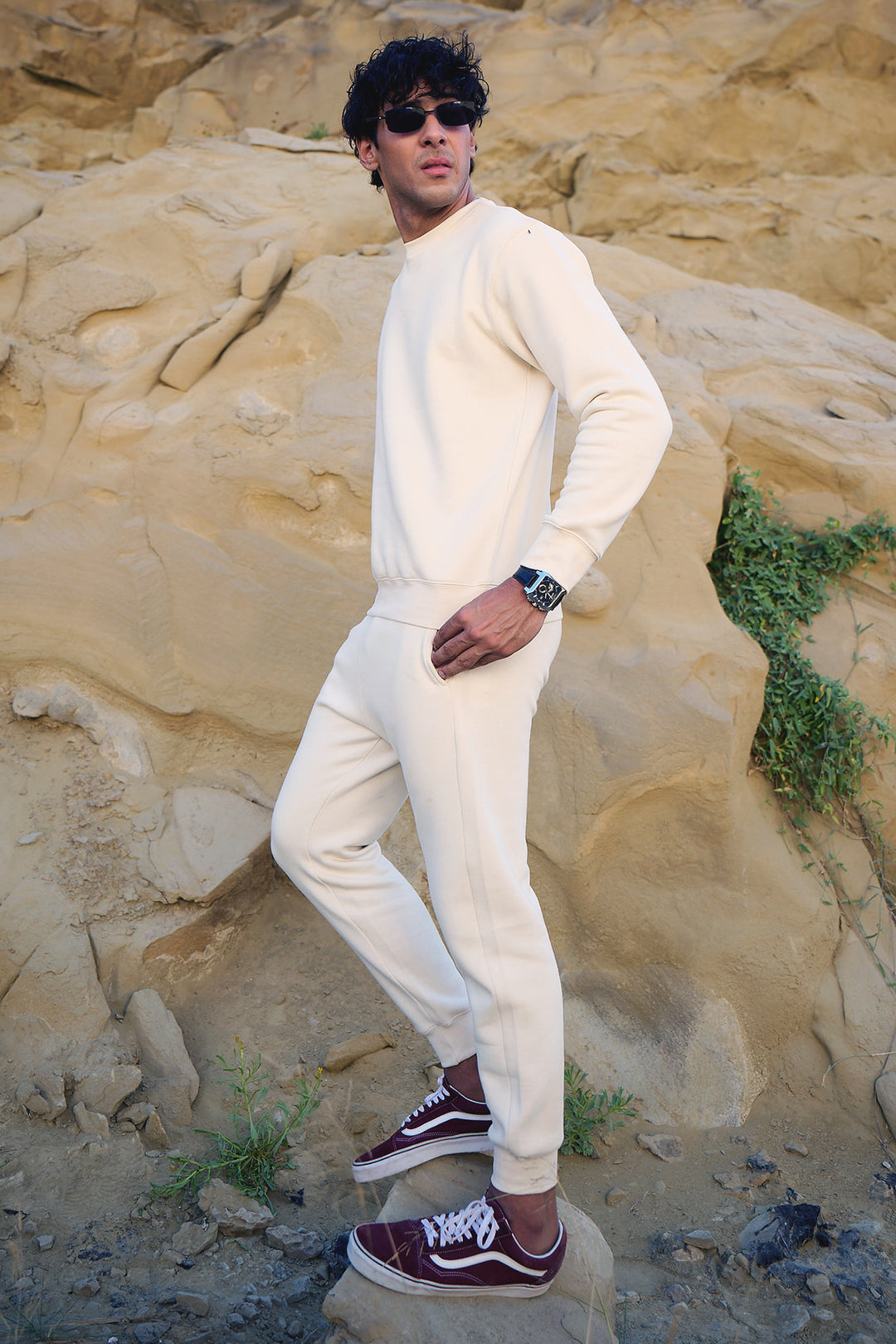 CREAM  SWEATSUIT