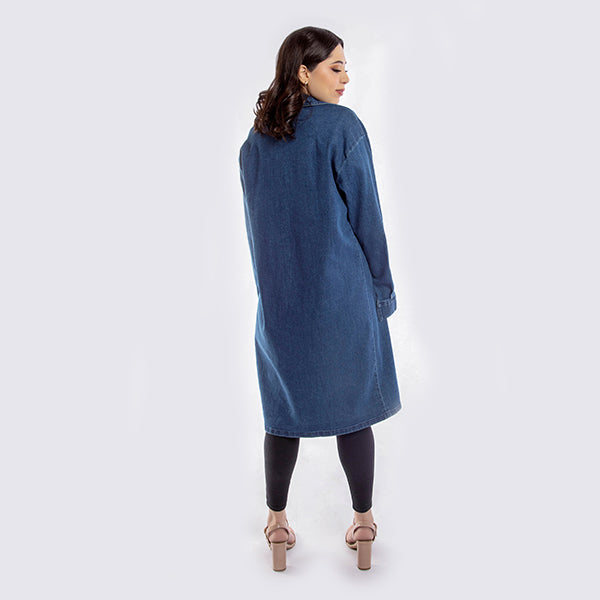 Dark Blue Long Coat