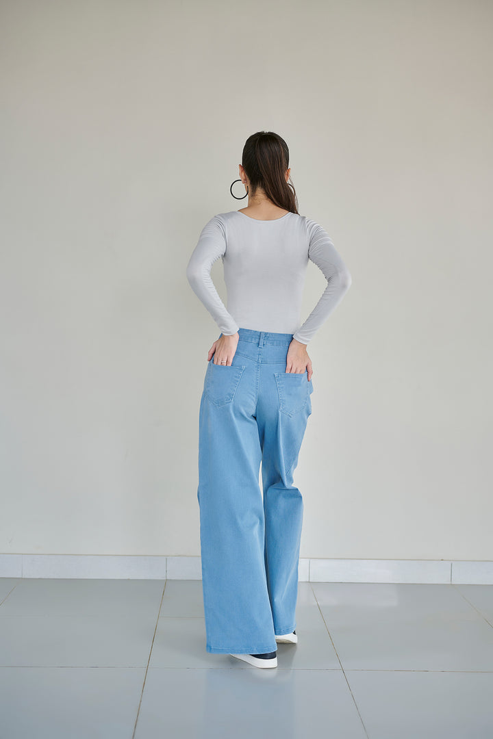 Grey full sleeves Bodysuit