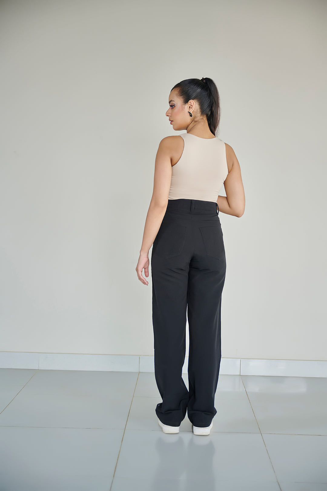 Beige Sleeveless Bodysuit