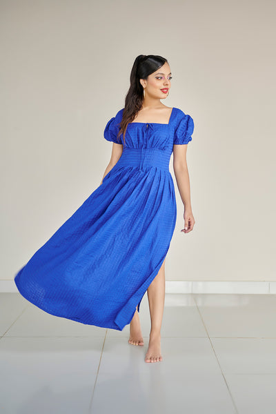 Royal Blue Summer Long Dress