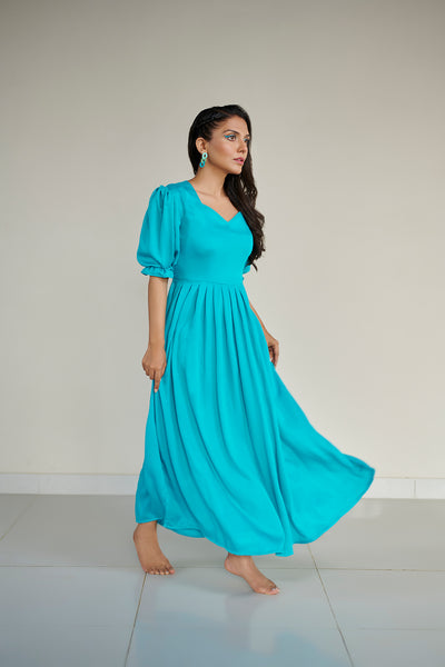 Turquoise Summer Long Dress